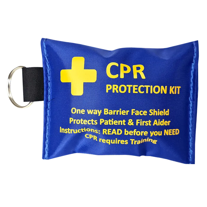 CPR Key Ring Pouch Blue – with CPR Shield