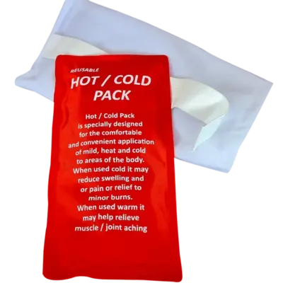 Large Reusable Gel Filled Hot & Cold Pack, Nylon Outer c/w Protection Cover Single
