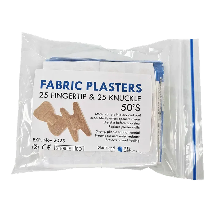 Fabric Finger Plasters 25 and 25 Fabric Knuckle Plasters