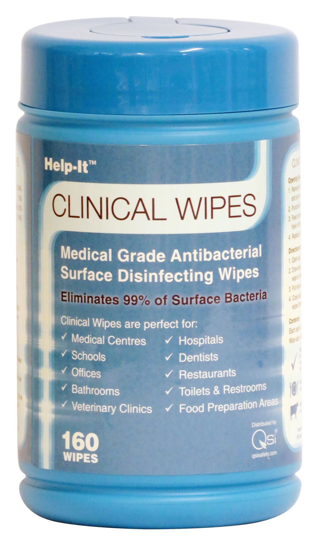 Clinical Wipes, Medical Grade Antibacterial, Disinfecting Wipes