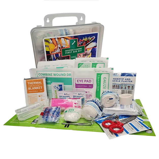 First Aid Kit - Essentials Industrial and Marine in Clear Plastic Box
