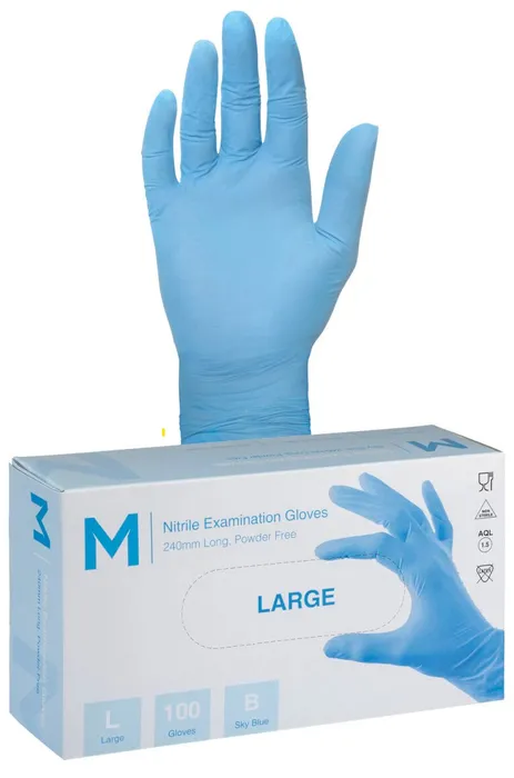 Nitrile Examination Gloves - Powder Free - Image 2