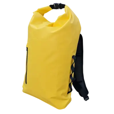 Dry Bag Back Pack XL - Padded Back and Shoulder Straps - Yellow - NO PRINT - READY TO PRINT