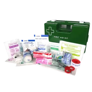 First Aid Kit Work Place 1-25 Person in Plastic Wall Mount box, Soft pack, Refill