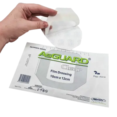 Clear Waterproof plain dressing 10x12cm single