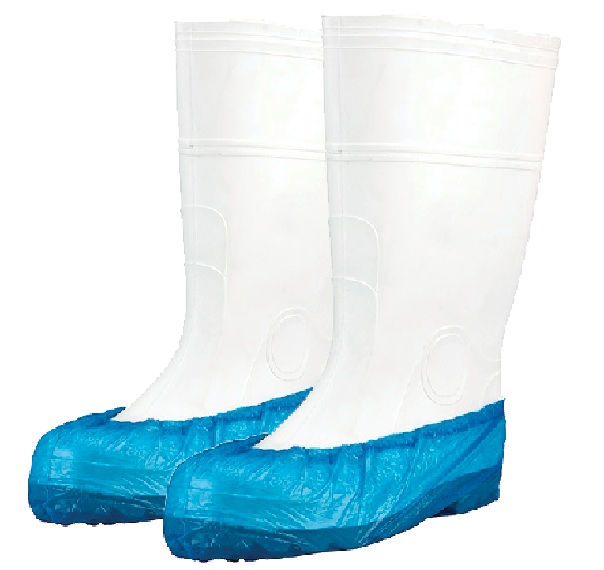 Plastic Overshoe Covers Blue Pack 100