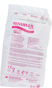 Adventa Sensiflex Sterile Latex Gloves Powder Free Size 8.5 - pair/box of 50