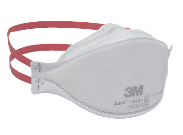 3M Aura Respirator Mask N95 Box 20 (1870+)